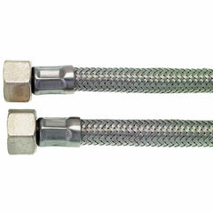 3/8" F Compression x 3/8" F BSP Stainless Steel Flex Hose