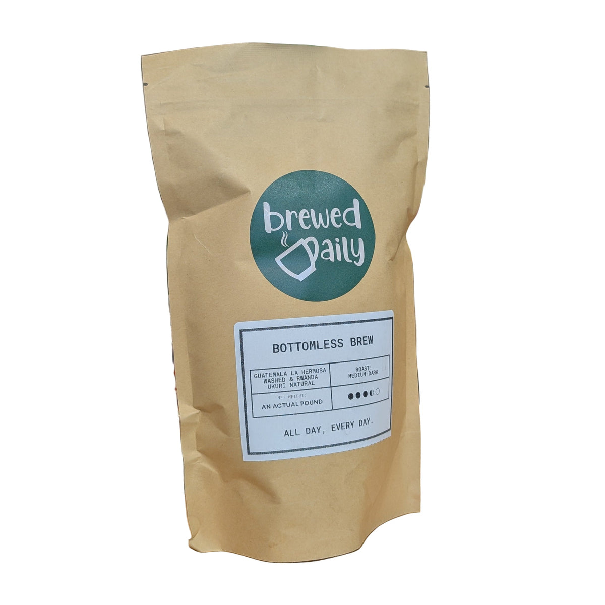 (DISCOUNT) Brewed Daily - Bottomless Brew Medium Roast Coffee Beans
