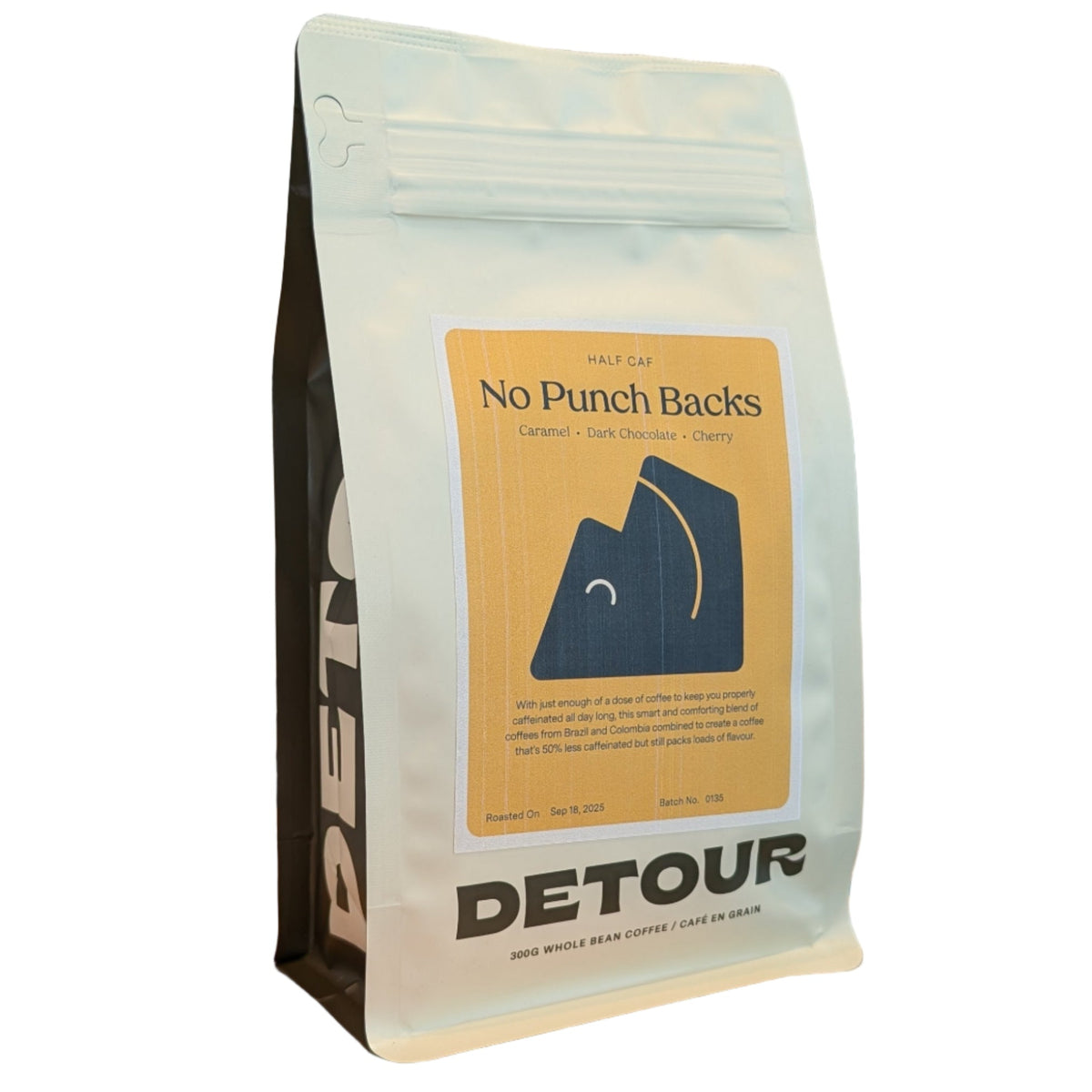 (DISCOUNT) Detour Coffee No Punch Backs Half-Caf Coffee Beans